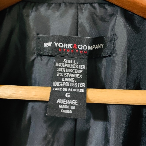 New York & Company Stretch black blazer jacket - Picture 11 of 11
